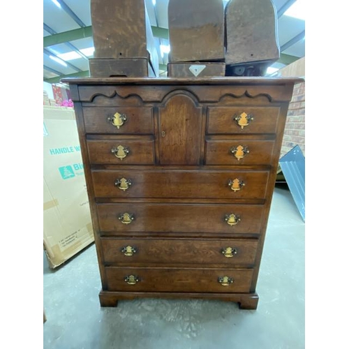 159 - 18th century style oak cabinet 110H 84W 58D