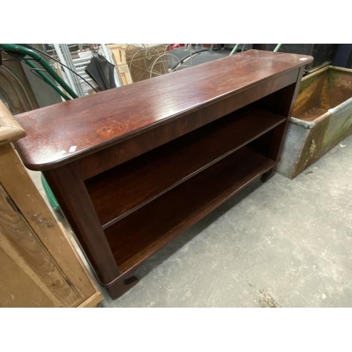 182 - Mahogany bookcase 74H 132W 38D