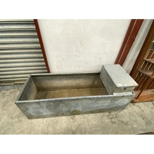 220 - Galvanised water trough/planter 40H 125W 45D