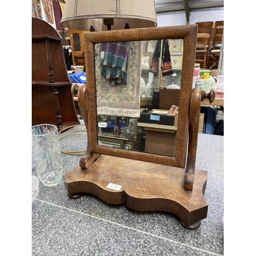 284 - Victorian mahogany dressing table mirror 40W 46H