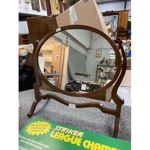 291 - Edwardian mahogany dressing mirror 49W 48H