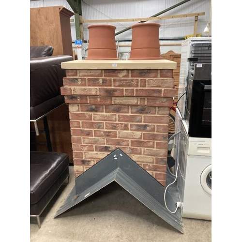 601 - Fiberglass chimney 180H 125W 106D