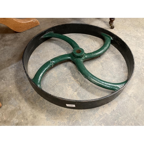 602 - Vintage cart wheel 60cm diameter