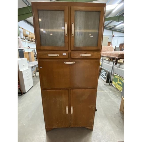 65 - Vintage 1950's Greenwood, A 'Vono' Product pantry cupboard 173H 76W 39D