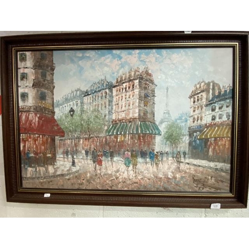 68 - Framed French oil painting by Caroline Burnett 70 x 51cm