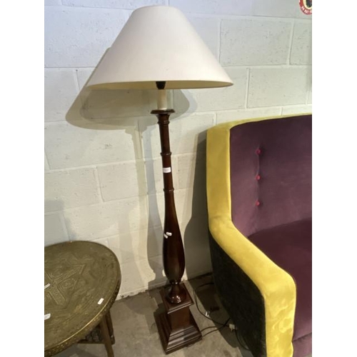 70 - Mahogany standard lamp 158H