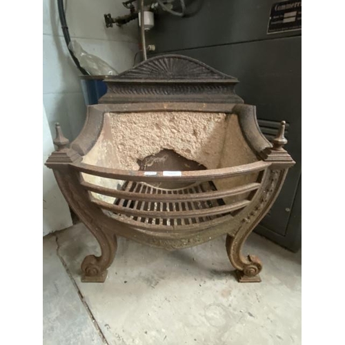 71 - Georgian style cast fire basket 65H 60W 35D