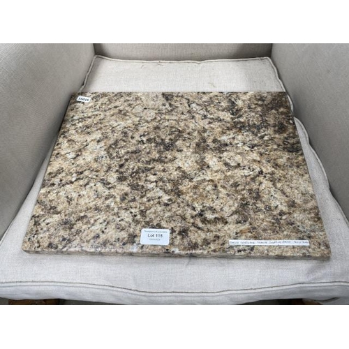 115 - Giallo Veneziano granite chopping board 400 x 300mm