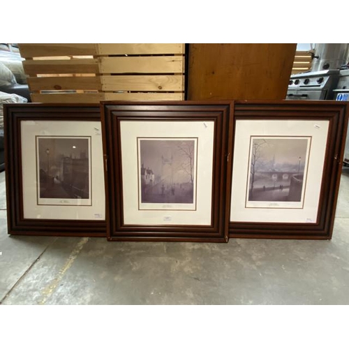 53 - 3 Limited Edition framed Raymond Alfred Gilronan prints - Evening Lamplight I, II & III (207/850) 67... 