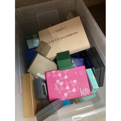 542 - Box of jewellery boxes (empty)