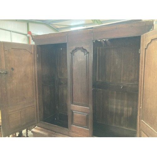 15 - 18th century oak Livery cupboard, circa 1740 (as found) 200H 153W 50D