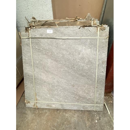 104 - 12 Quartz grey 20mm paving slabs 60 x 60cm