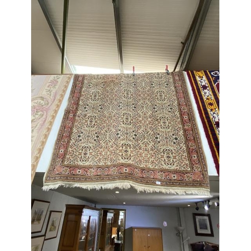 89 - Tunisian handcrafted rug 2.37 x 1.71m (as found)