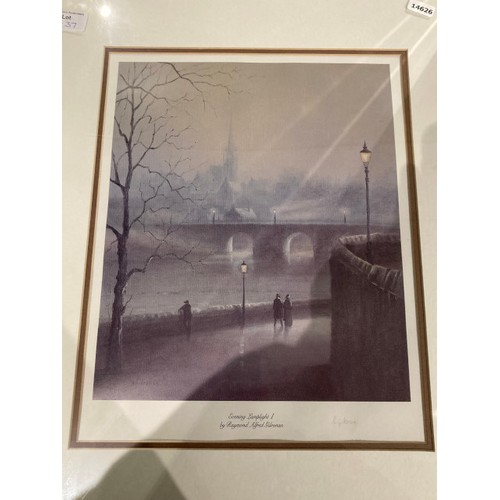 37 - 3 Limited Edition framed Raymond Alfred Gilronan prints - Evening Lamplight I, II & III (207/850) 67... 