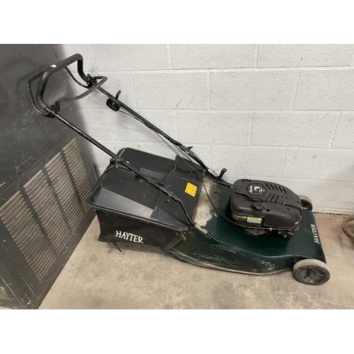 1 - Hayter Harrier 56 INTEK edge petrol lawnmower with grass box (in working order)