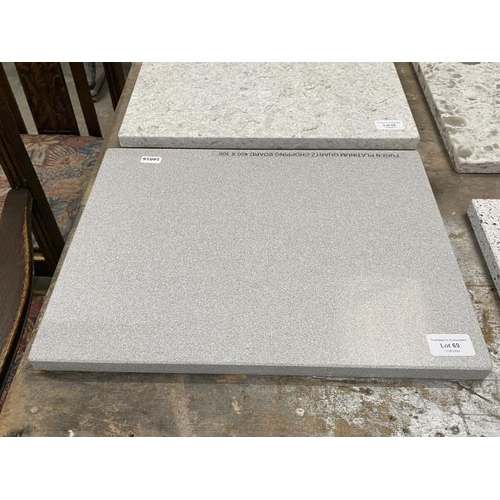 69 - Fugen Platinum quartz chopping board 400 x 300mm