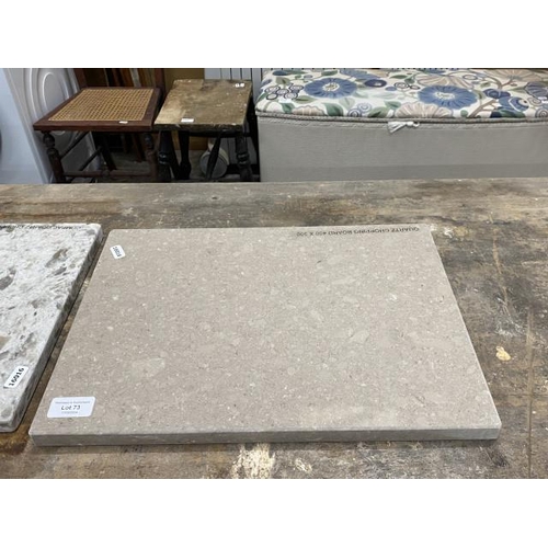 73 - Quartz chopping board 400 x 300mm