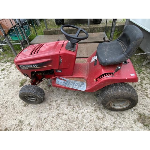 250 - MURRAY 125/96 sit on lawn mower (sold as seen)