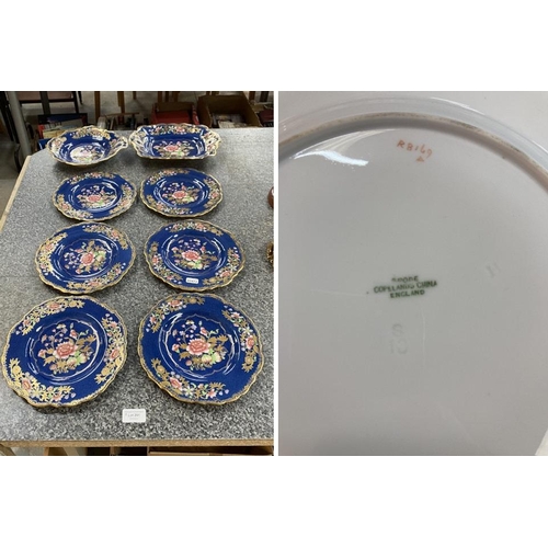 291 - 8 piece Spode Copeland china dessert set