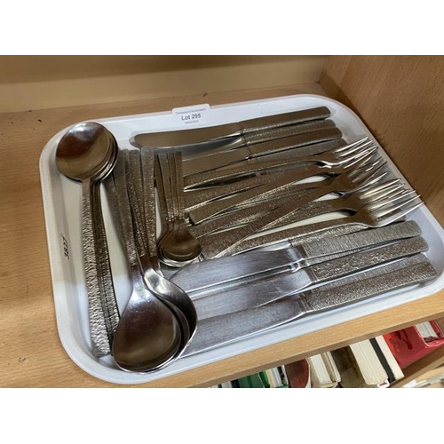 295 - Tray of Viners Gerald Benney designed cutlery (38 pieces)