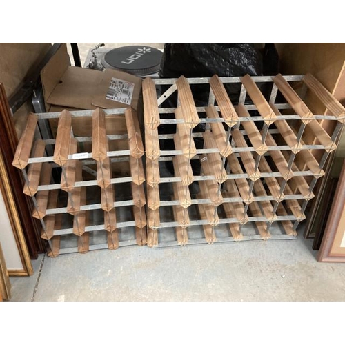 572 - 2 wine racks (12 bottle & 25 bottle)