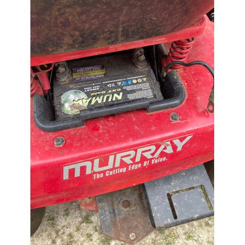 250 - MURRAY 125/96 sit on lawn mower (sold as seen)