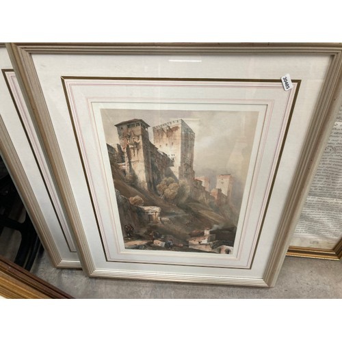 241 - 17 framed prints etc including Victorian. Limited edition Russell Flint, framed indenture, gilt fram... 