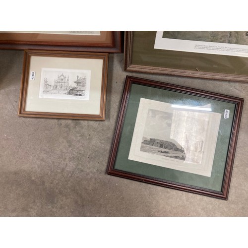 573 - Assorted framed pictures and prints including The Scots Regiment in The British Army