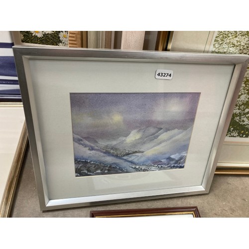 577 - Framed pencil signed Kenneth Leech 