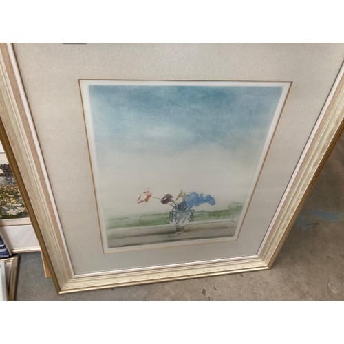 577 - Framed pencil signed Kenneth Leech 