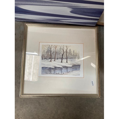 577 - Framed pencil signed Kenneth Leech 