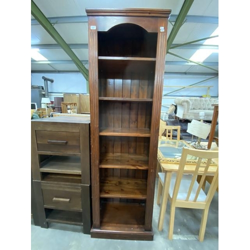 145 - Pine bookcase 199H 61W 31D