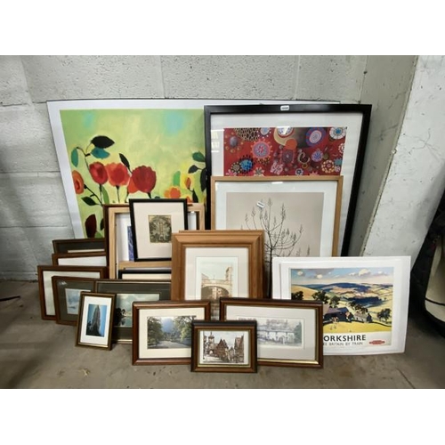 3 - Assorted framed pictures and prints