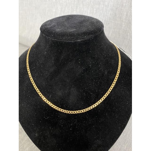 313 - 9ct gold Italian necklace (chain length 46cm, 9.3g)