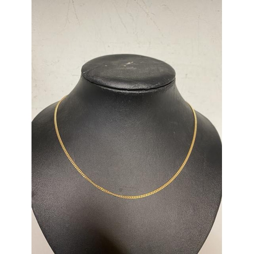 325 - 9ct gold necklace (chain length 44cm, 5.4g)