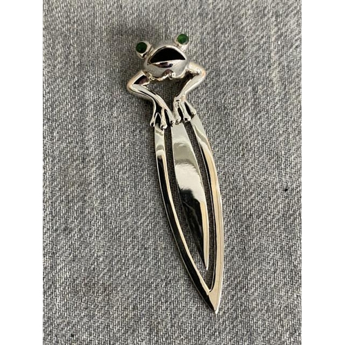 337 - Silver Frog bookmark