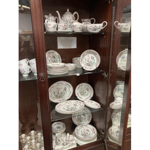 389 - 59 pieces of Indian Tree design tableware's including Maddock, Grosvenor, Lord Nelson