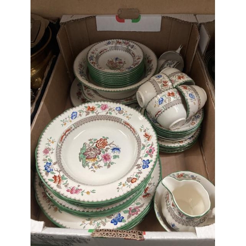 399 - Copeland Spode 'Chinese Rose' tableware's (50 pieces)