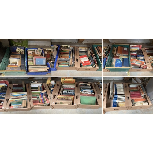 431 - 12 boxes of assorted books including Cordon Bleu cookery books, Thursday Afternoon, Every Boys Book,... 