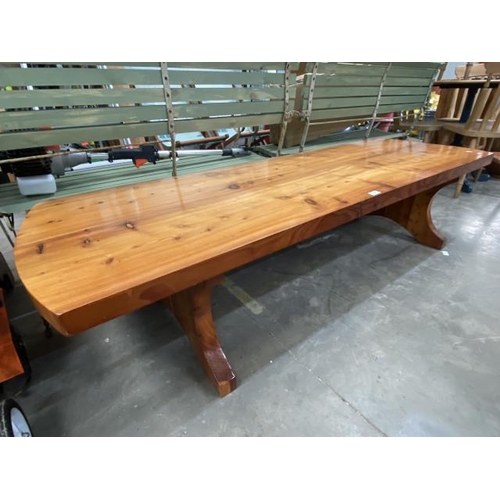 45 - Stained pine coffee table 44H 194W 62D