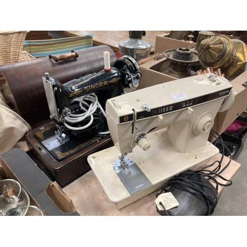 450 - Singer ED790426 electric sewing machine with foot pedal and instructions booklet & a Singer electric... 