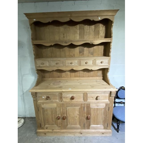 66 - Pine farmhouse dresser 206H 137W 50D