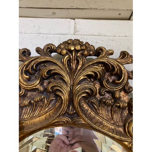 78 - 2 gilt Baroque style mirrors 118 x 64cm