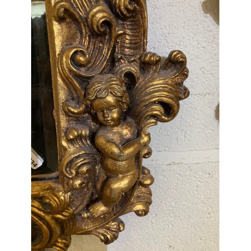 78 - 2 gilt Baroque style mirrors 118 x 64cm