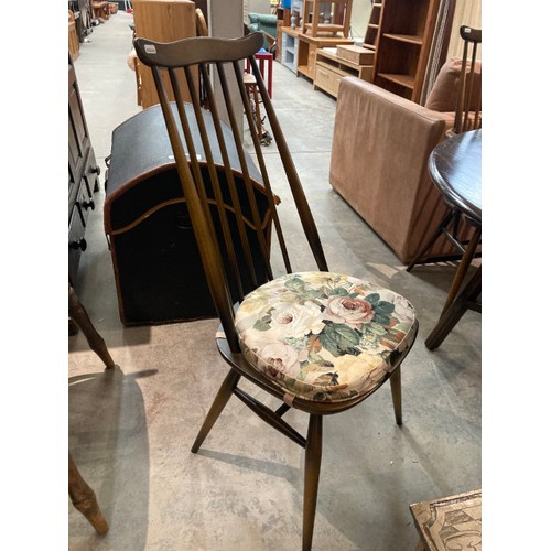 69 - Ercol 331 'Old Colonial' elm drop leaf table with 3x 369 'Goldsmith' Windsor chairs and 1x 369A 'Gol... 