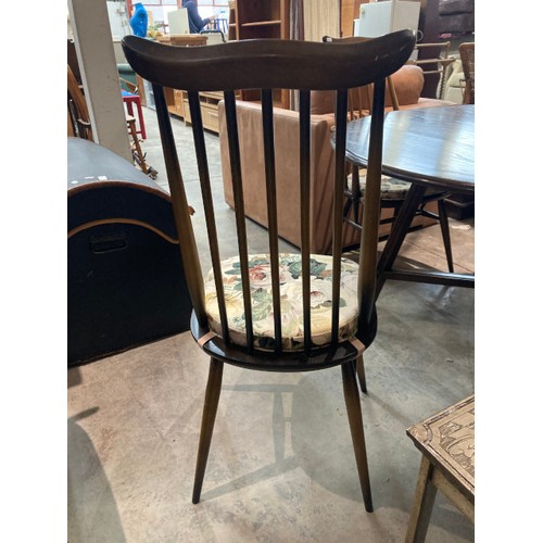 69 - Ercol 331 'Old Colonial' elm drop leaf table with 3x 369 'Goldsmith' Windsor chairs and 1x 369A 'Gol... 