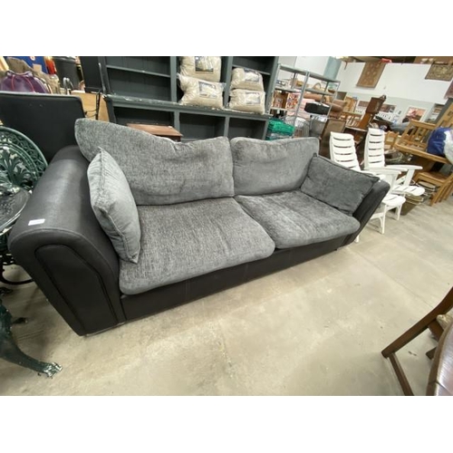 122 - DFS black and grey settee 230W