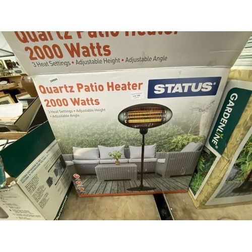 199 - STATUS quartz patio heater 2000W (new)