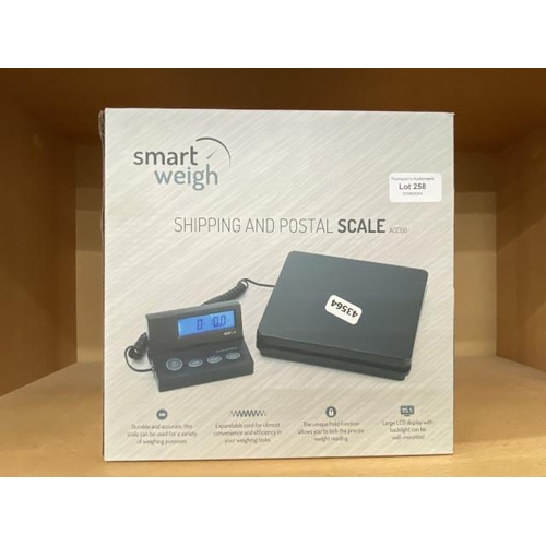 258 - Boxed smart weigh shipping & postal scale, NEW