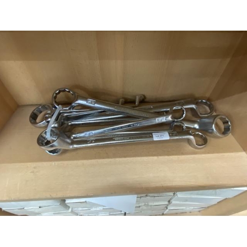 271 - 9 King Dick RSW Series Whitworth double ring spanner’s 1 1/4W - 3/16W